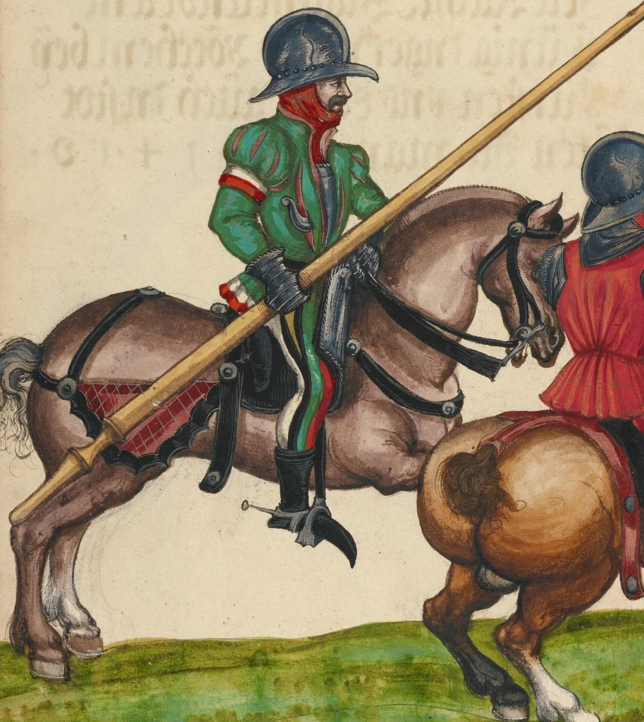 An illustration from Tournament Book, 1560, leaf 92
