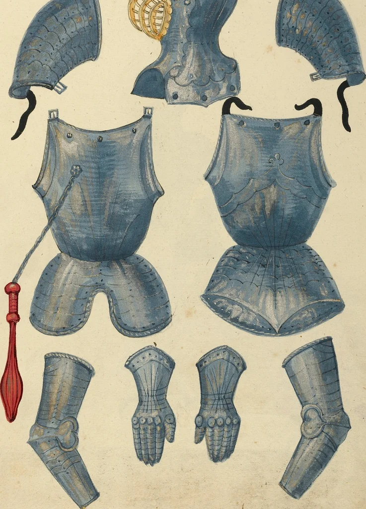 An illustration from Tournament Book, 1560, leaf 95
