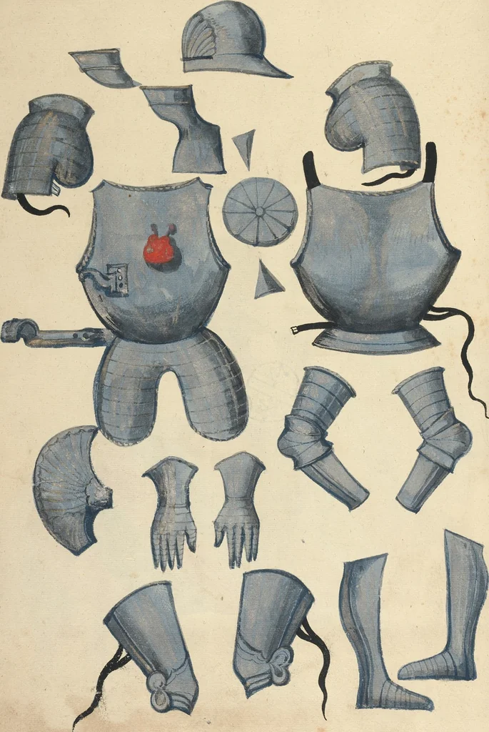 An illustration from Tournament Book, 1560, leaf 97