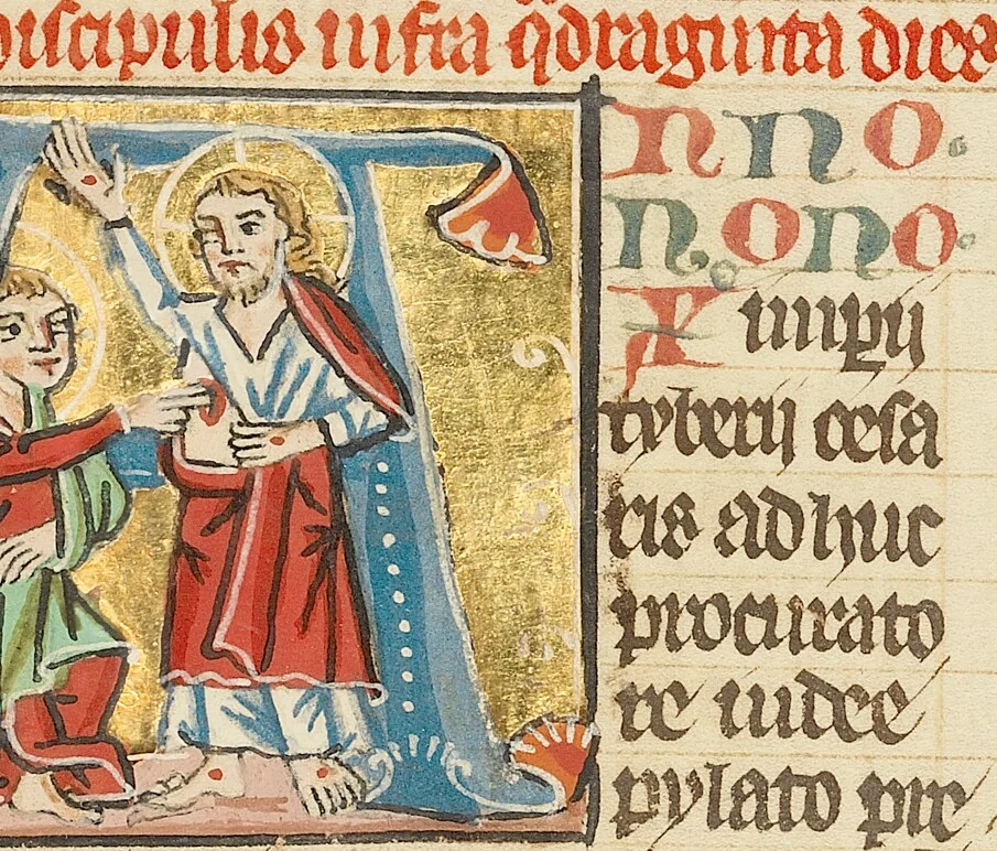 An illustration from Historia Scholastica, 1300, leaf 3