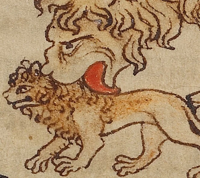 An illustration from Northumberland Bestiary, 1250, leaf 71