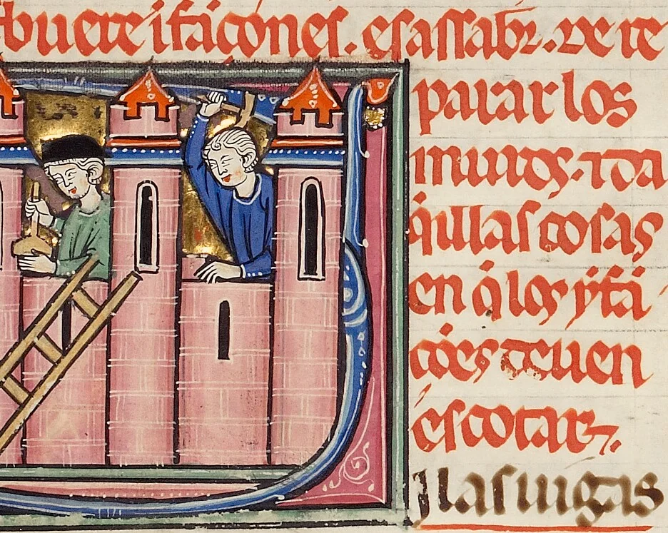 An illustration from Vidal Mayor, 1290, leaf 133