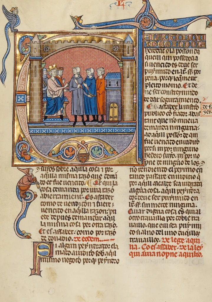 An illustration from Vidal Mayor, 1290, leaf 30