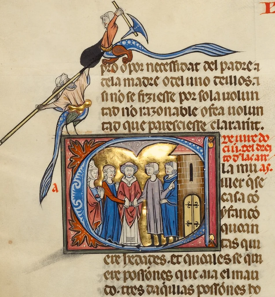 An illustration from Vidal Mayor, 1290, leaf 65