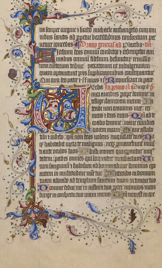 An illustration from Psalter, 1420, leaf 11