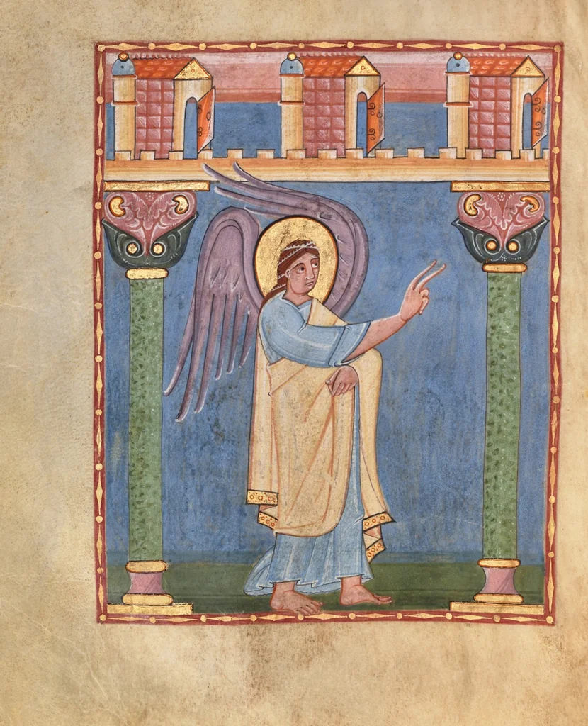 An illustration from Irmengard Codex, 1030, leaf 10
