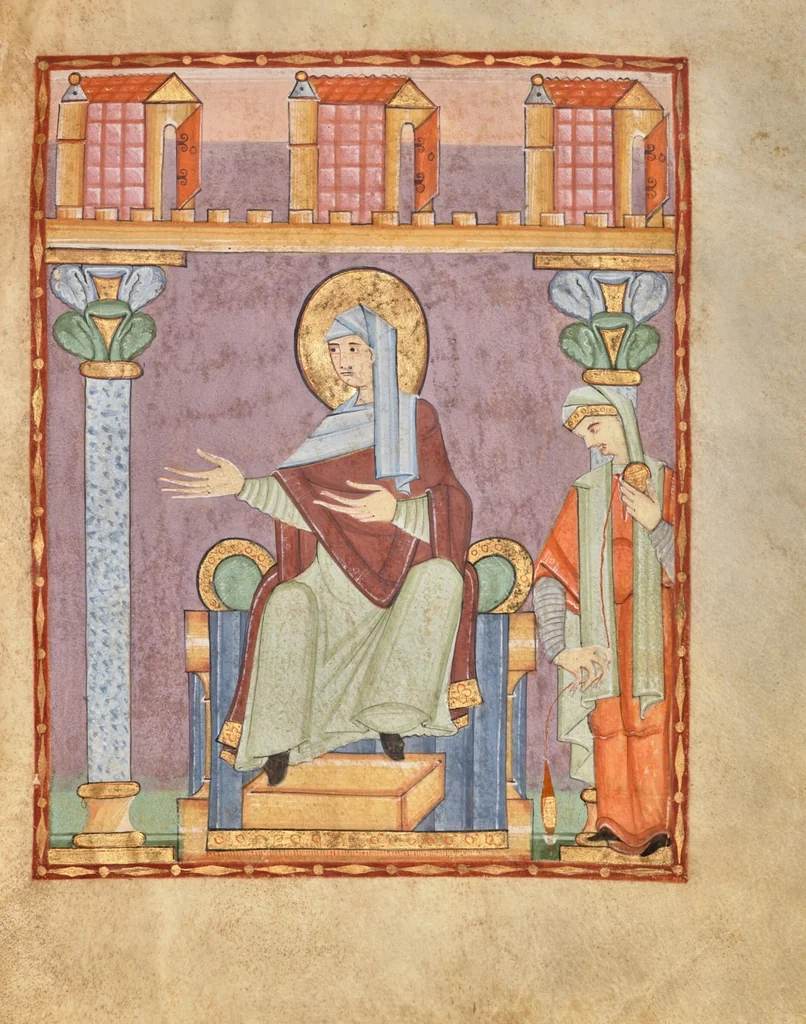 An illustration from Irmengard Codex, 1030, leaf 11