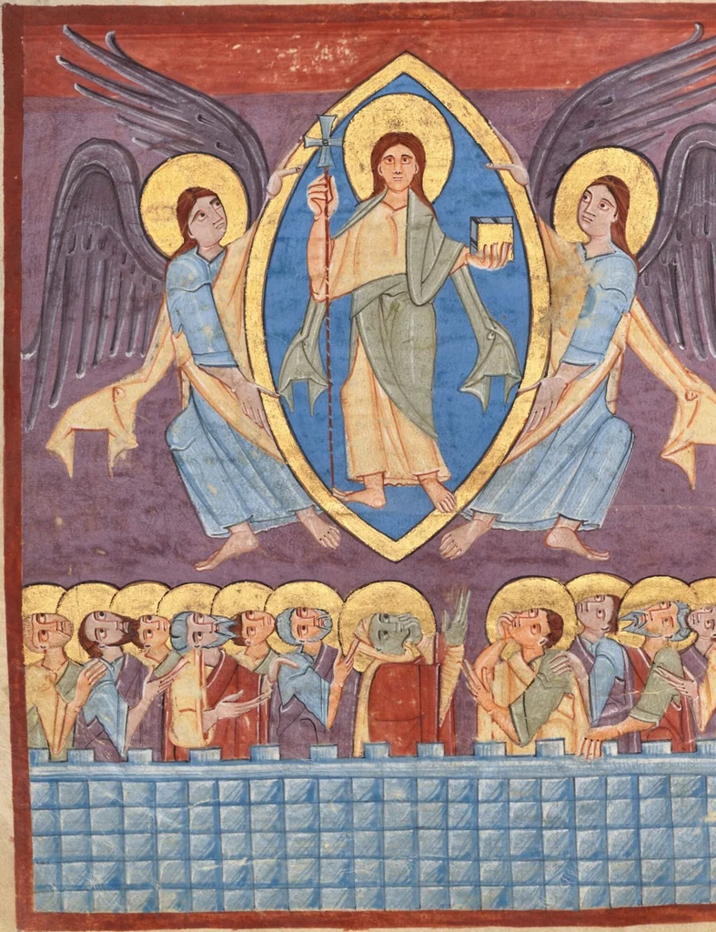 An illustration from Irmengard Codex, 1030, leaf 12