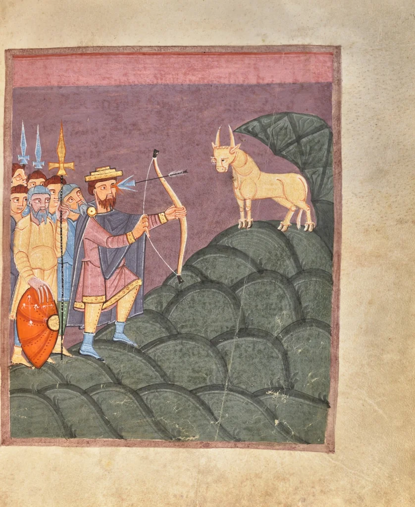 An illustration from Irmengard Codex, 1030, leaf 13