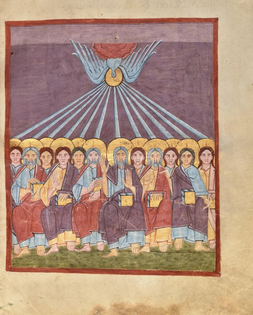An illustration from Irmengard Codex, 1030, leaf 3