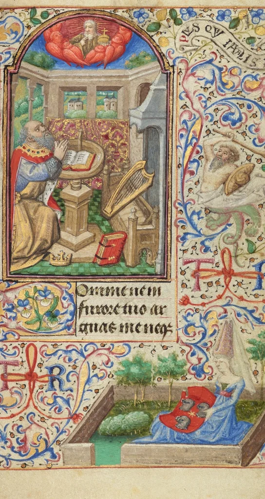 An illustration from Hours of Simon de Varie, 1455, leaf 1