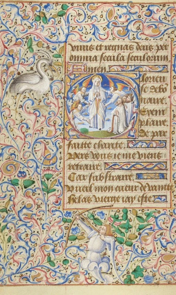An illustration from Hours of Simon de Varie, 1455, leaf 3