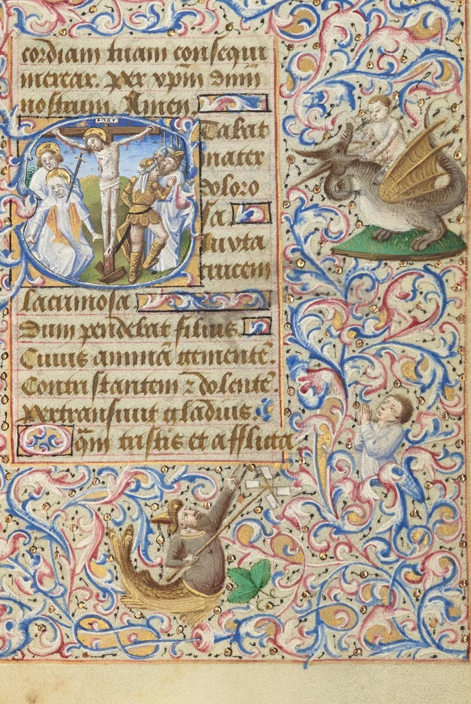 An illustration from Hours of Simon de Varie, 1455, leaf 4