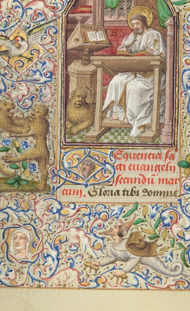 An illustration from Hours of Simon de Varie, 1455, leaf 5