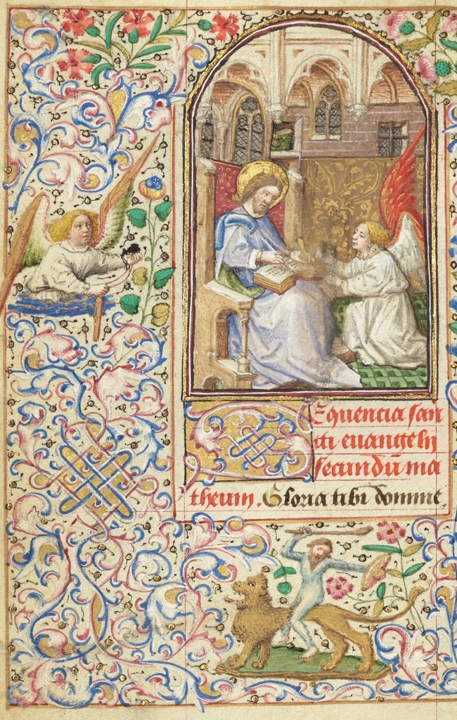 An illustration from Hours of Simon de Varie, 1455, leaf 6