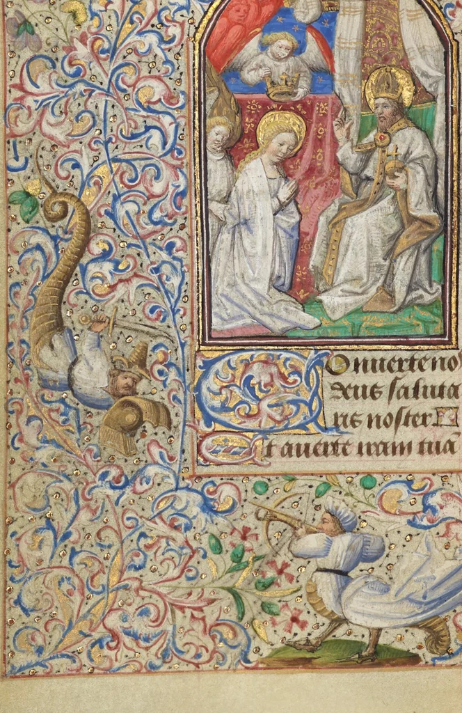 An illustration from Hours of Simon de Varie, 1455, leaf 9