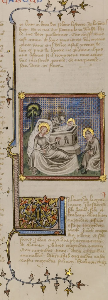 An illustration from Bible Historiale, 2 vols., 1360, leaf 65