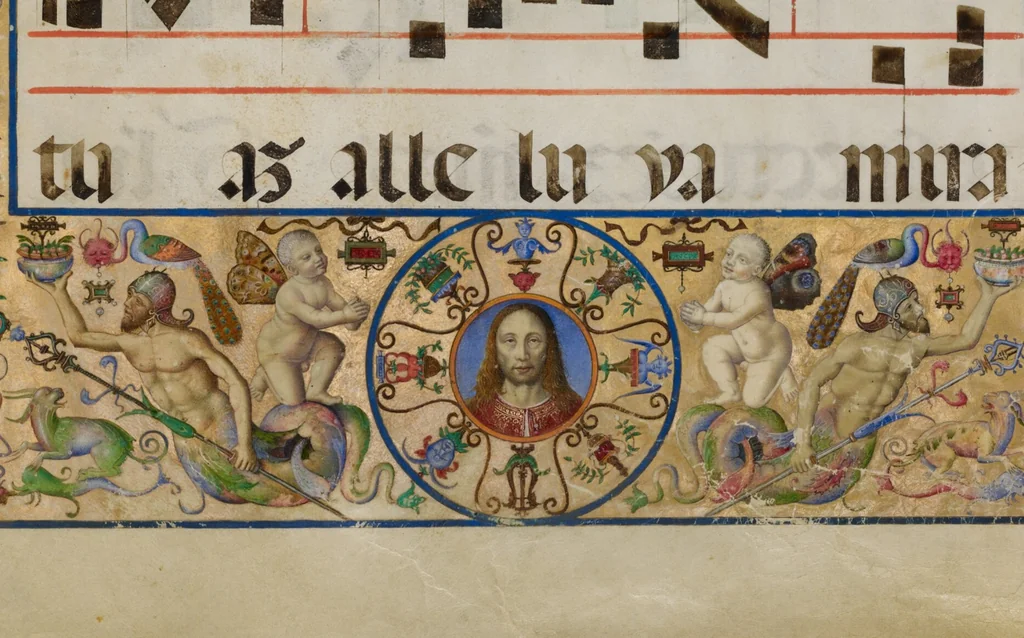 An illustration from Gradual, 1550, leaf 8