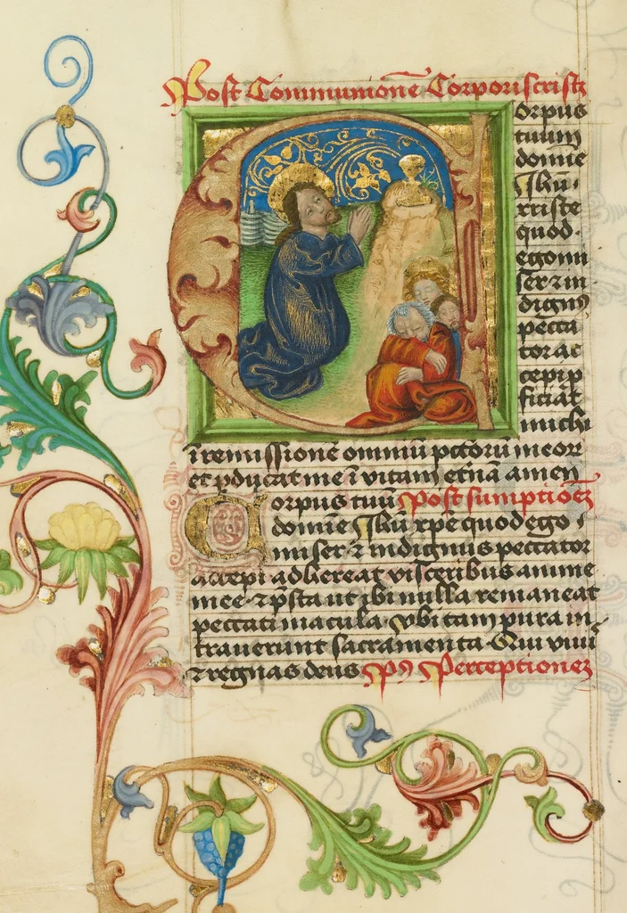 An illustration from Prayer Book, 1470, leaf 20