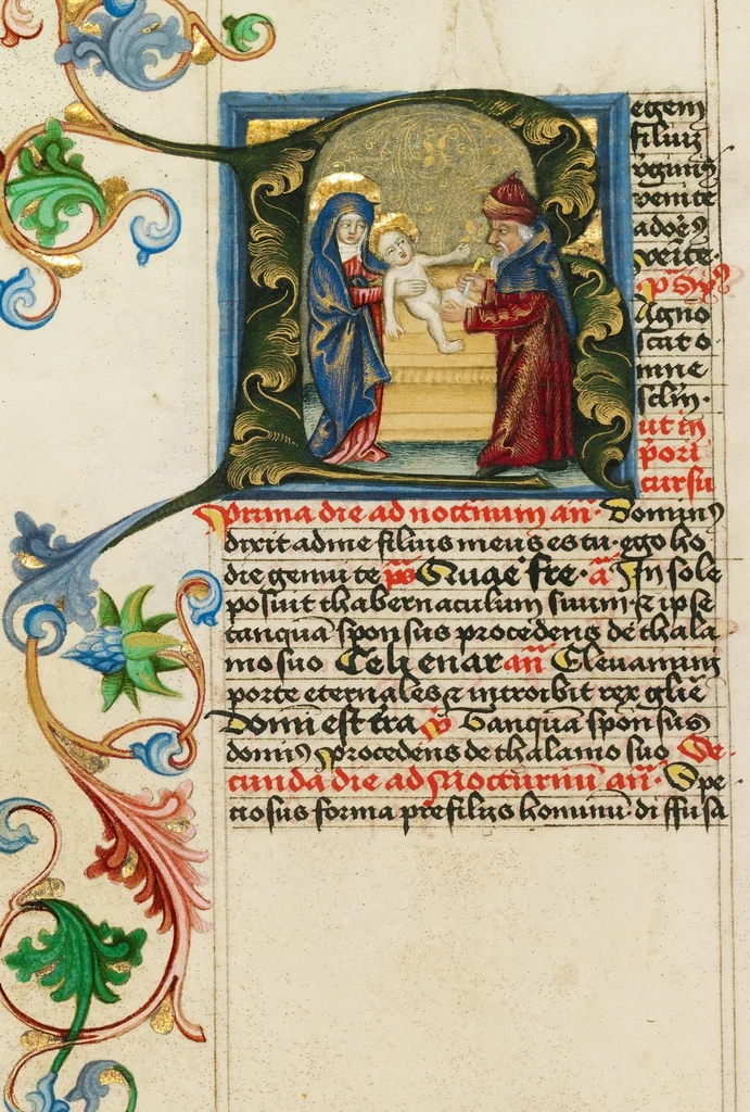 An illustration from Prayer Book, 1470, leaf 34