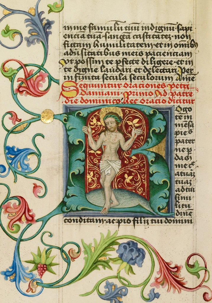 An illustration from Prayer Book, 1470, leaf 35