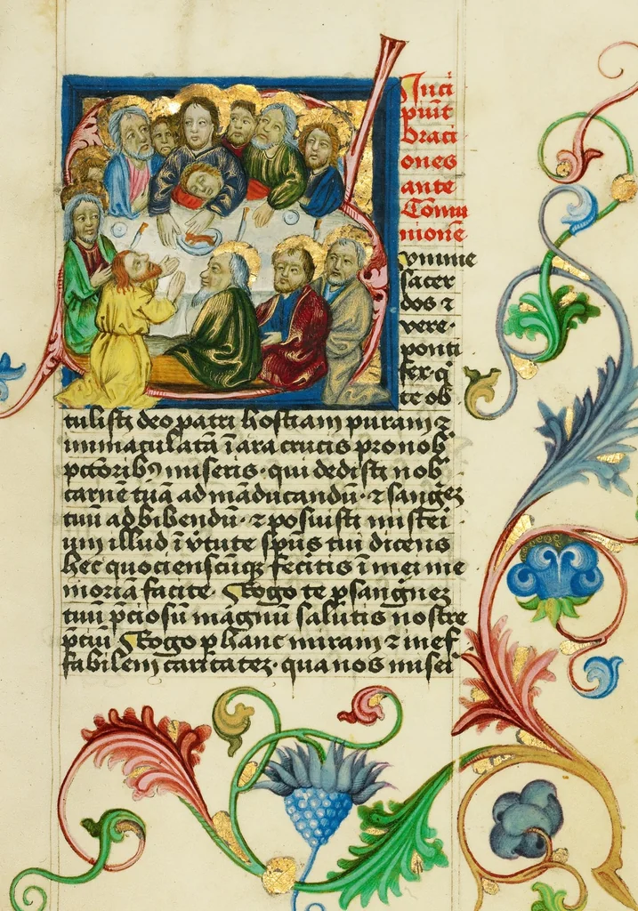 An illustration from Prayer Book, 1470, leaf 36