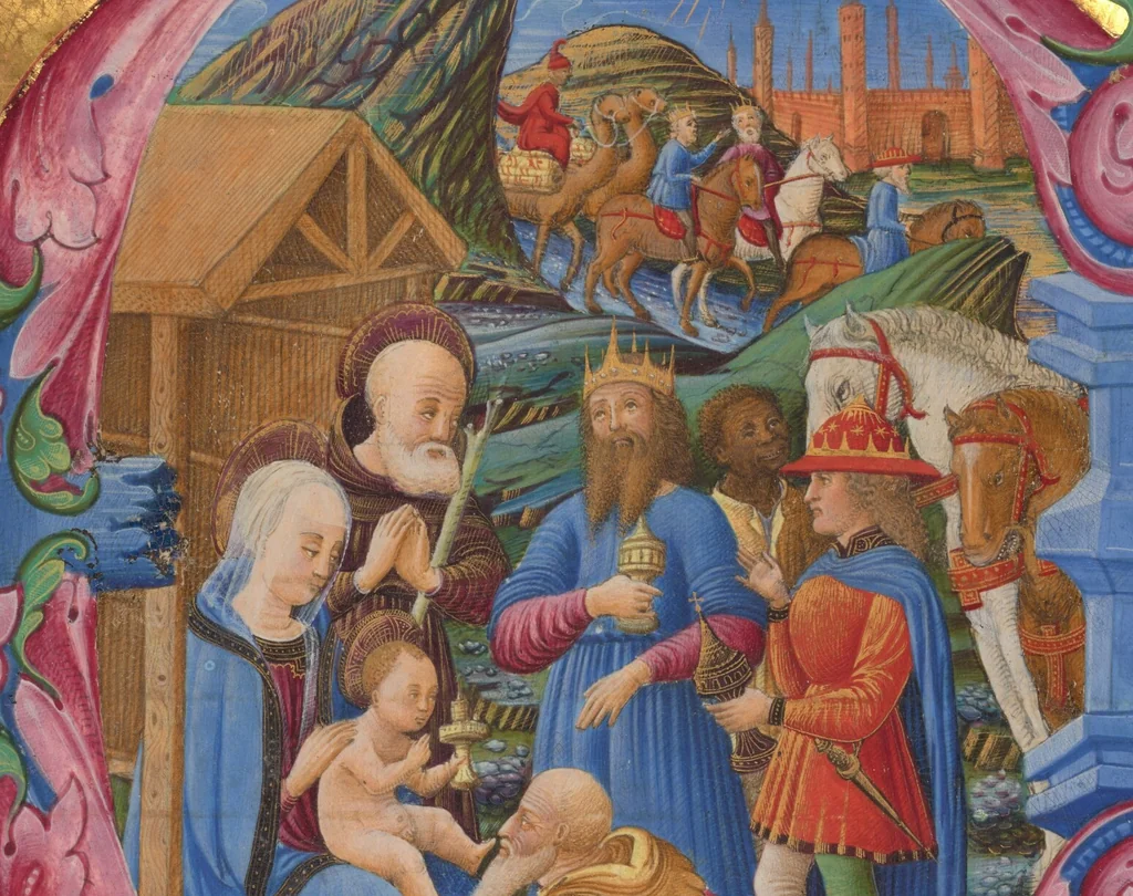 An illustration from Cutting from a choir book, leaf 1