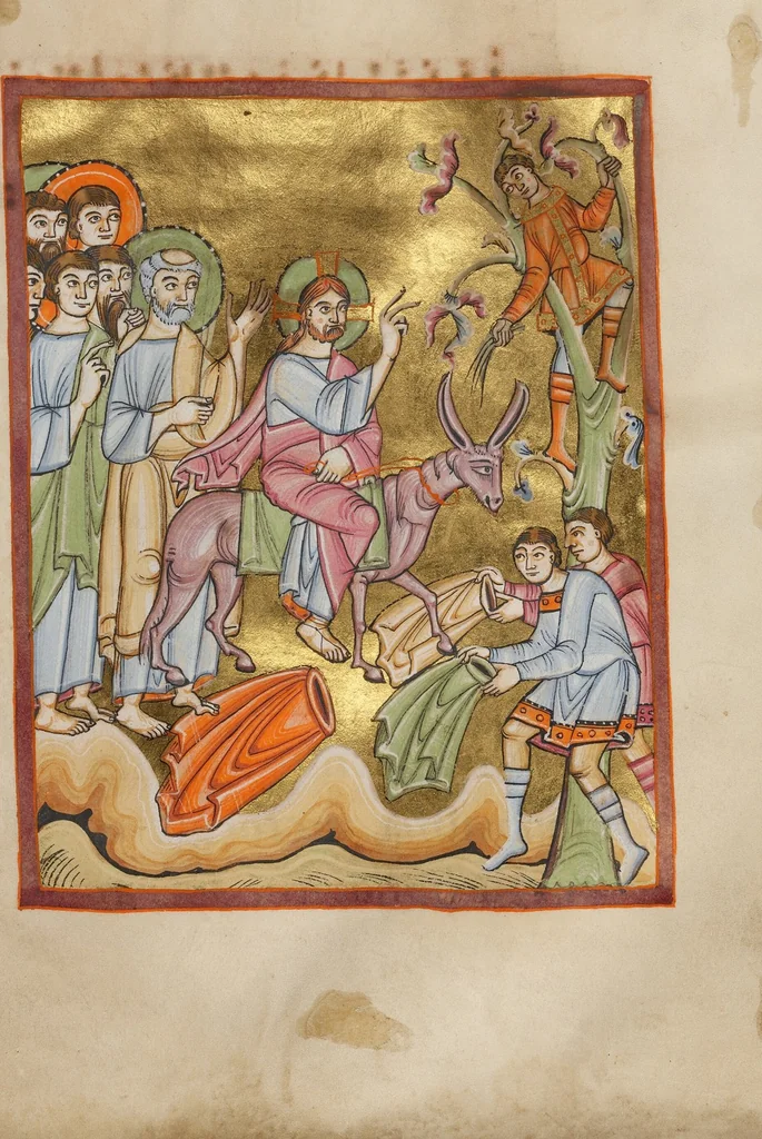 An illustration from Benedictional, 1030, leaf 14