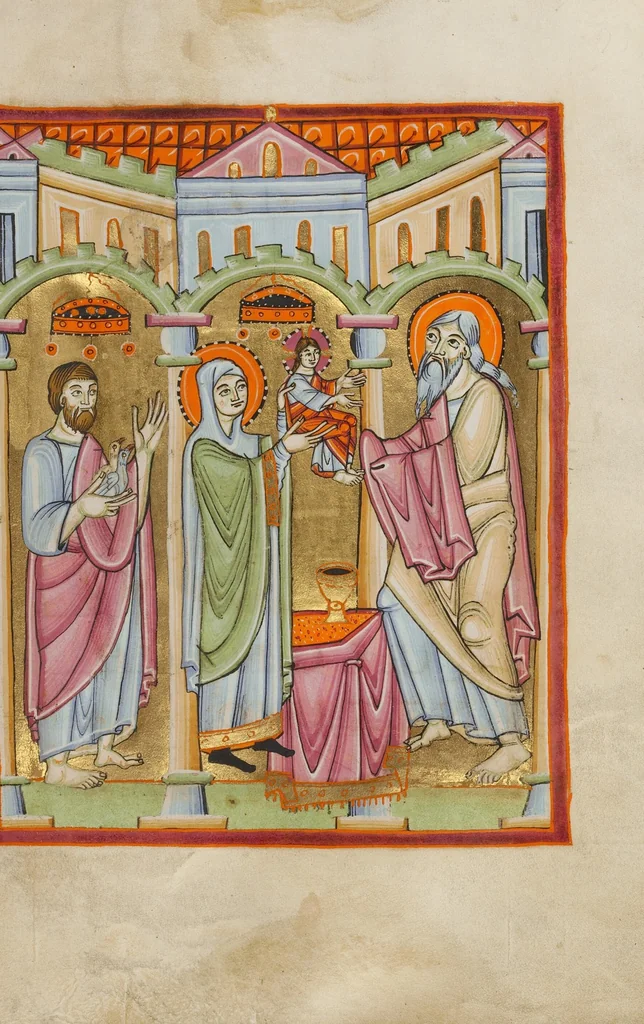 An illustration from Benedictional, 1030, leaf 17
