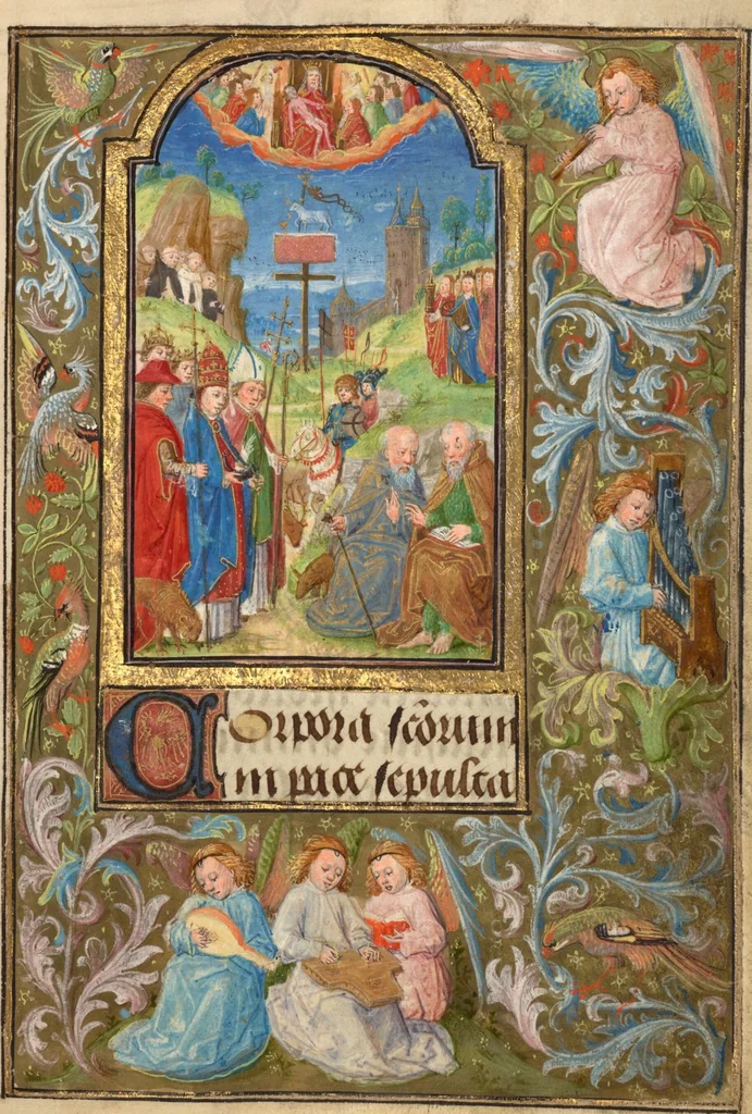 An illustration from Prayer Book of Charles the Bold, 1469, leaf 1