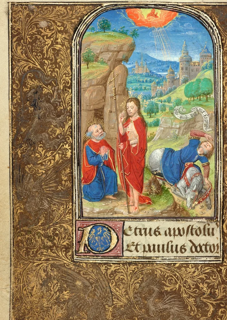 An illustration from Prayer Book of Charles the Bold, 1469, leaf 10