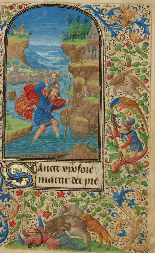An illustration from Prayer Book of Charles the Bold, 1469, leaf 102