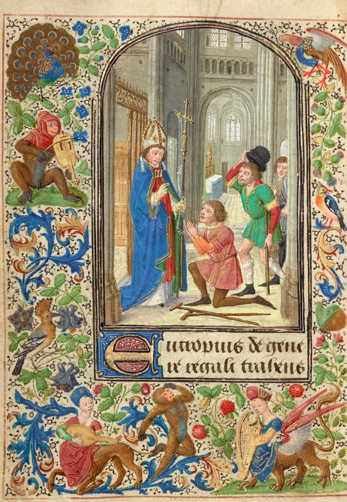 An illustration from Prayer Book of Charles the Bold, 1469, leaf 104