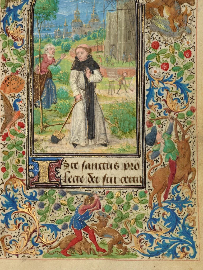 An illustration from Prayer Book of Charles the Bold, 1469, leaf 105