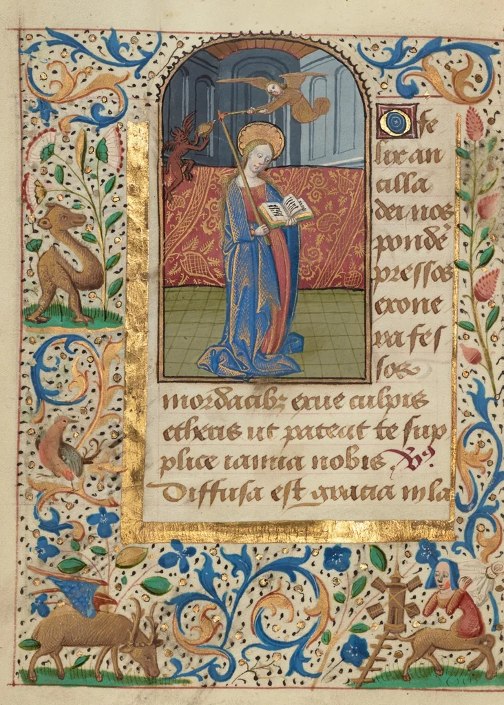 An illustration from Prayer Book of Charles the Bold, 1469, leaf 107