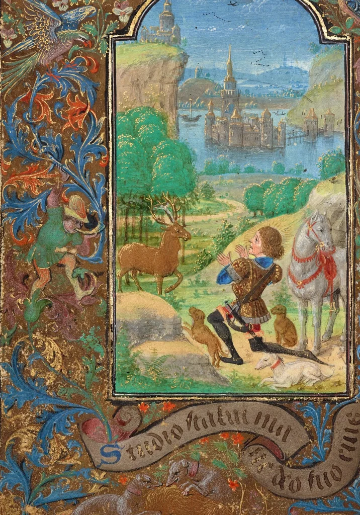 An illustration from Prayer Book of Charles the Bold, 1469, leaf 109