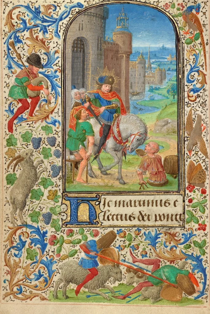 An illustration from Prayer Book of Charles the Bold, 1469, leaf 112