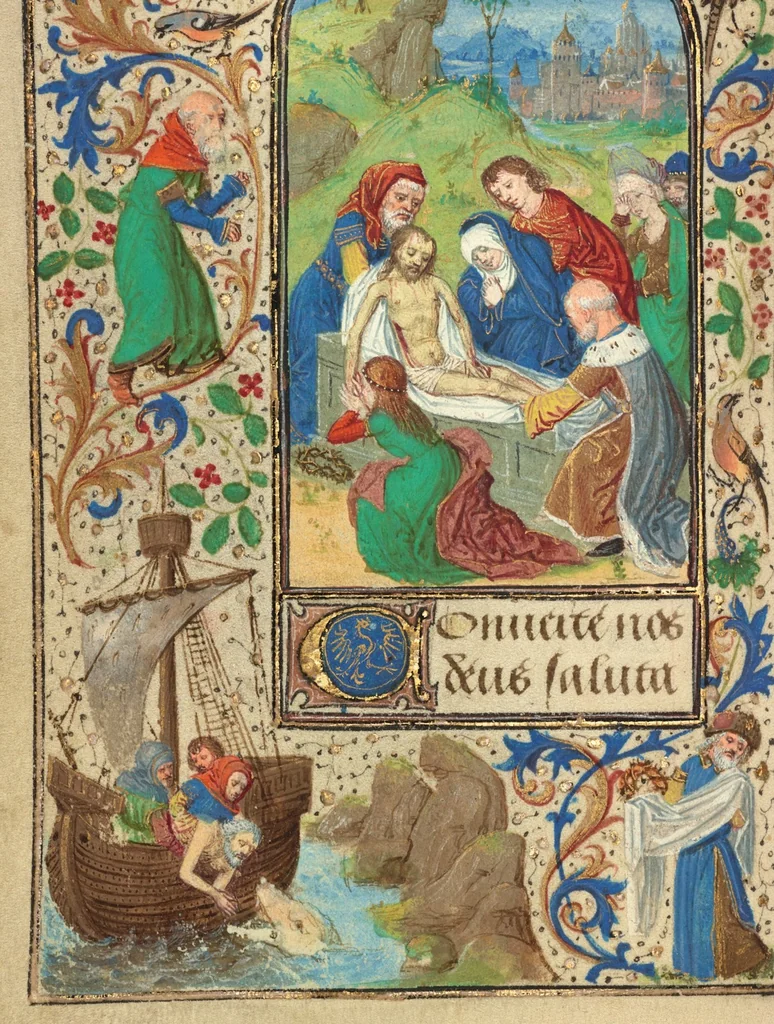 An illustration from Prayer Book of Charles the Bold, 1469, leaf 122