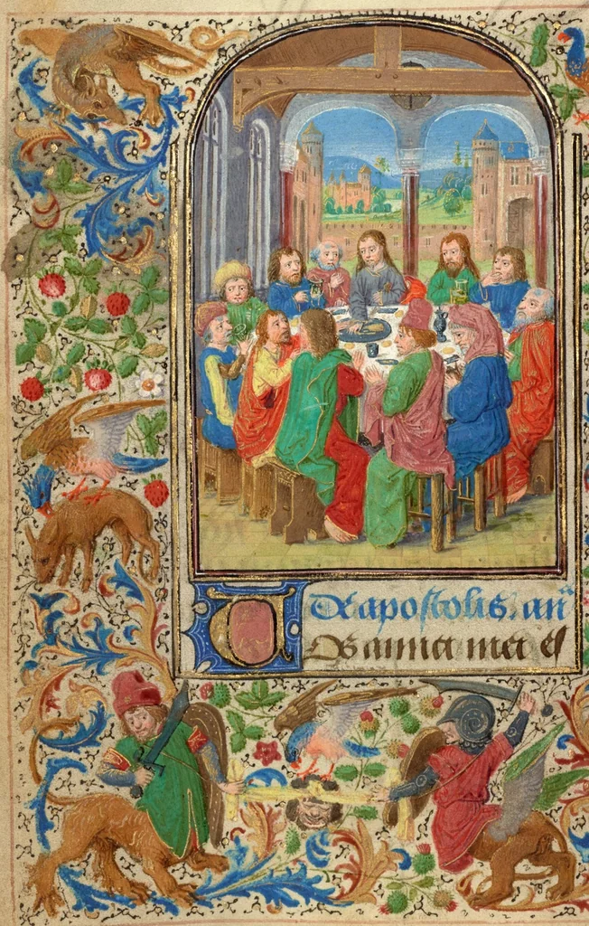 An illustration from Prayer Book of Charles the Bold, 1469, leaf 124