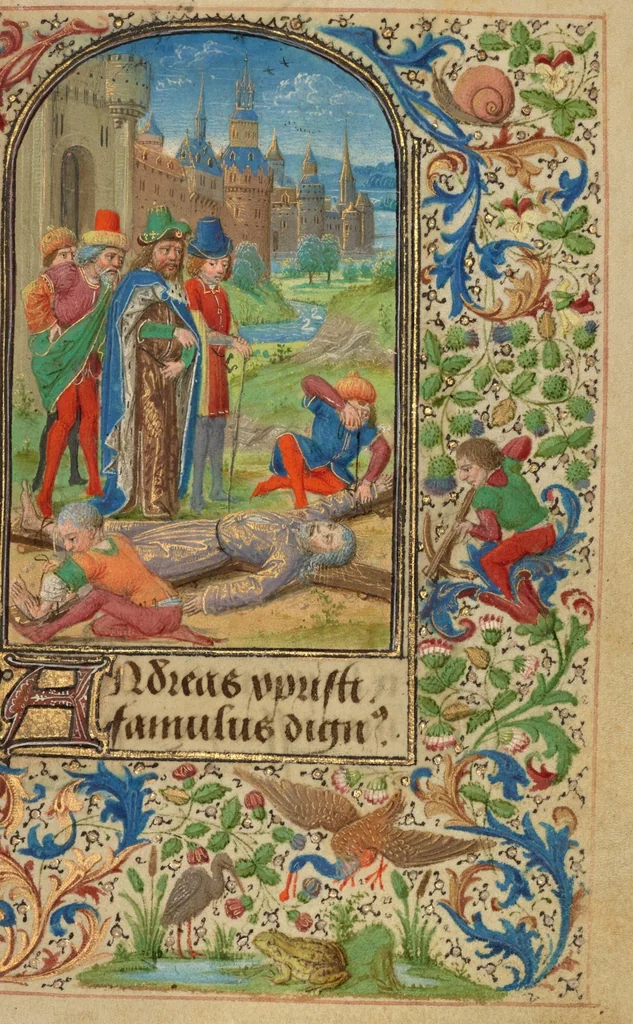 An illustration from Prayer Book of Charles the Bold, 1469, leaf 125