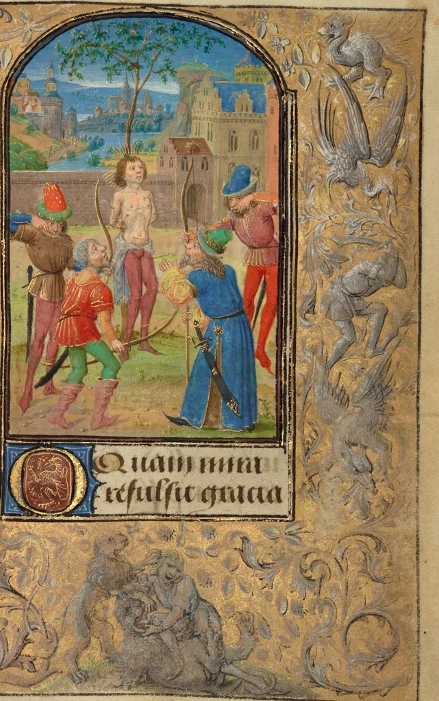 An illustration from Prayer Book of Charles the Bold, 1469, leaf 129
