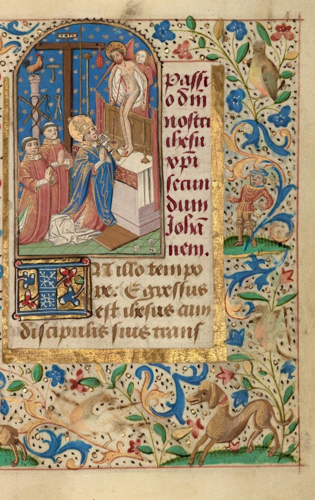 An illustration from Prayer Book of Charles the Bold, 1469, leaf 130