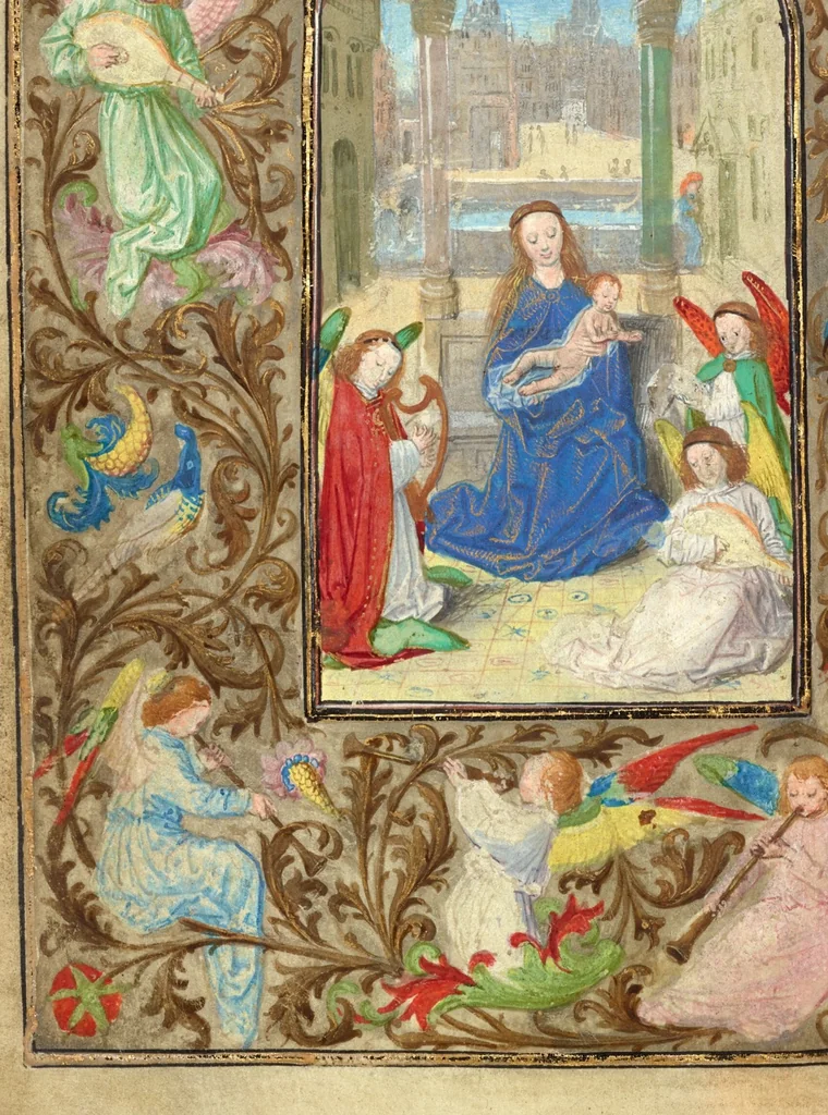 An illustration from Prayer Book of Charles the Bold, 1469, leaf 136