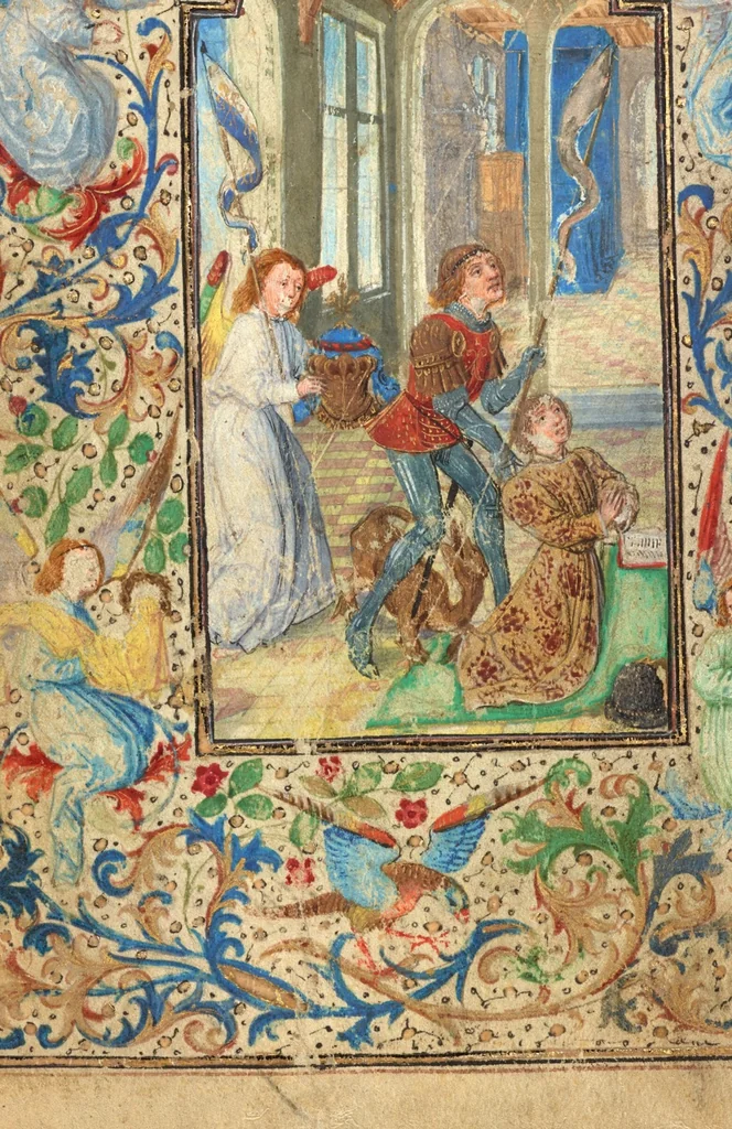 An illustration from Prayer Book of Charles the Bold, 1469, leaf 5