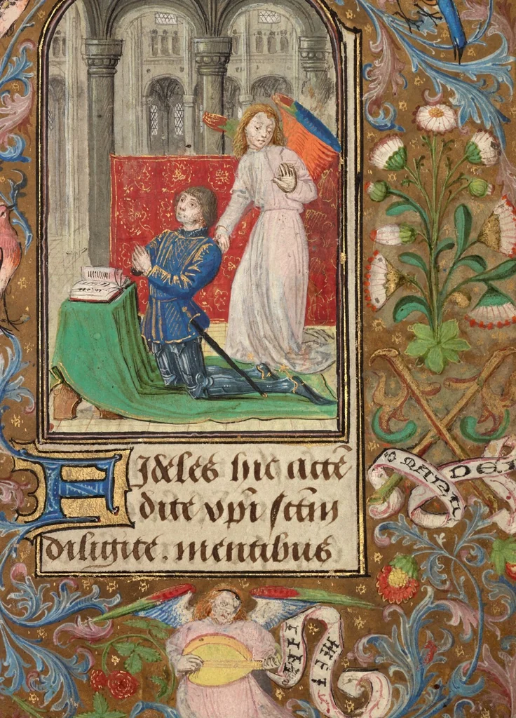 An illustration from Prayer Book of Charles the Bold, 1469, leaf 8