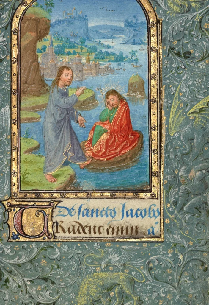An illustration from Prayer Book of Charles the Bold, 1469, leaf 9