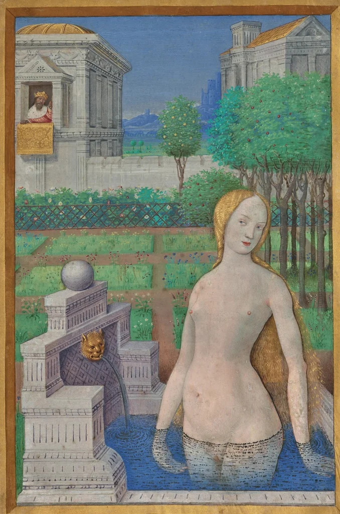 An illustration from Leaf from the Hours of Louis XII, 1498, leaf 1