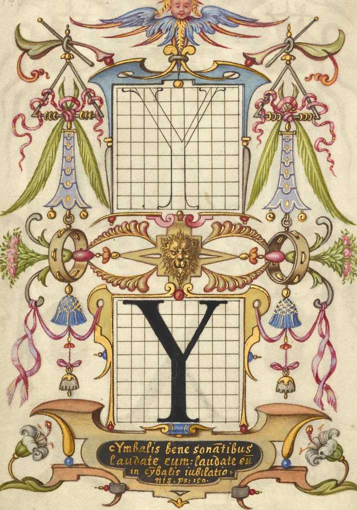 An illustration from Mira calligraphiae monumenta, 1561, leaf 82