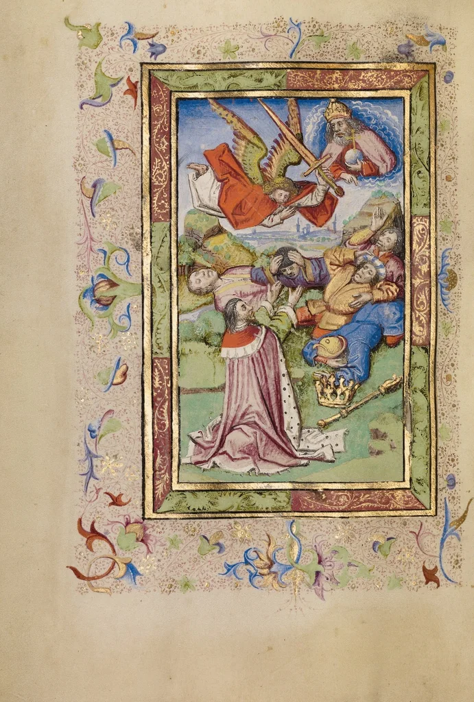An illustration from Book of Hours, 1460, leaf 4