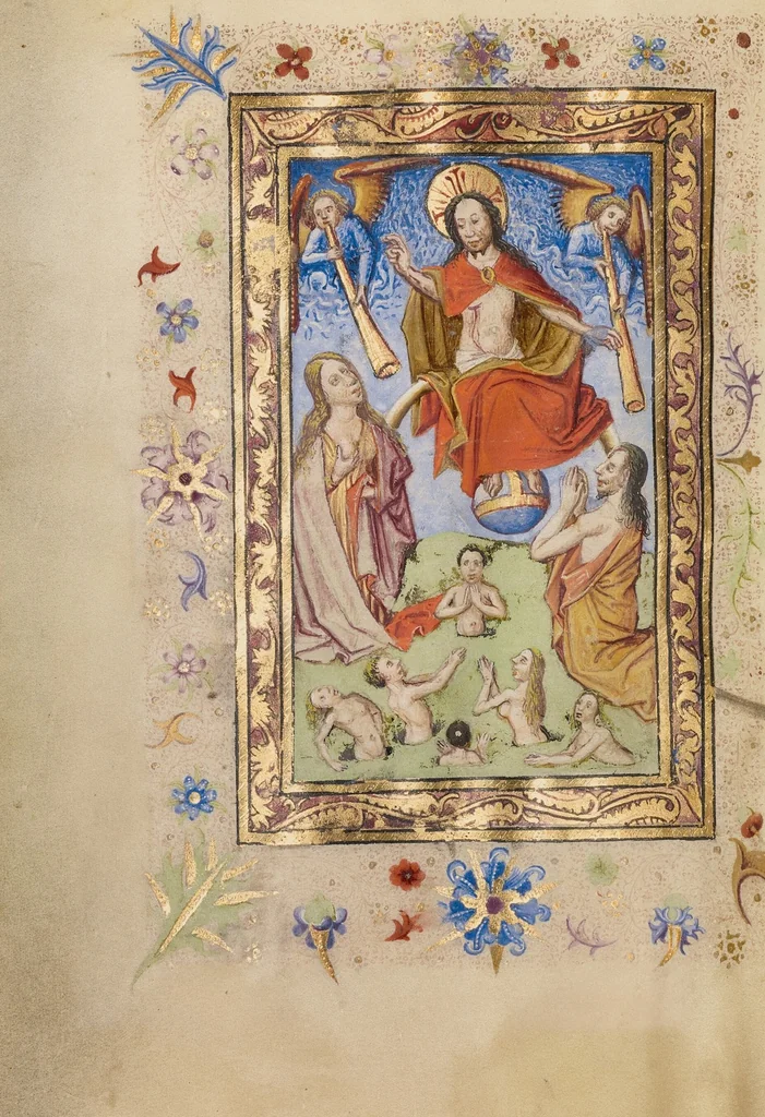 An illustration from Book of Hours, 1460, leaf 40